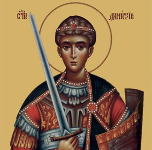 St. Demetrius, the Myrrhflowing